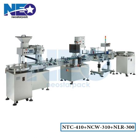 Automatic Capsule Counting Filling and Labeling Line - Automatic Capsule Counting Filling And Labeling Line